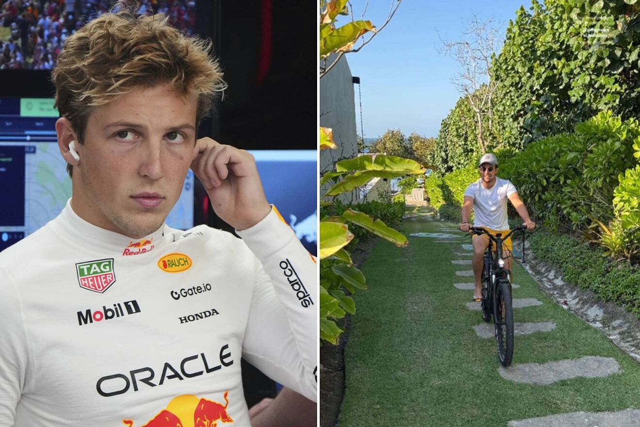 Liam Lawson (izq) / Checo P�rez (der)