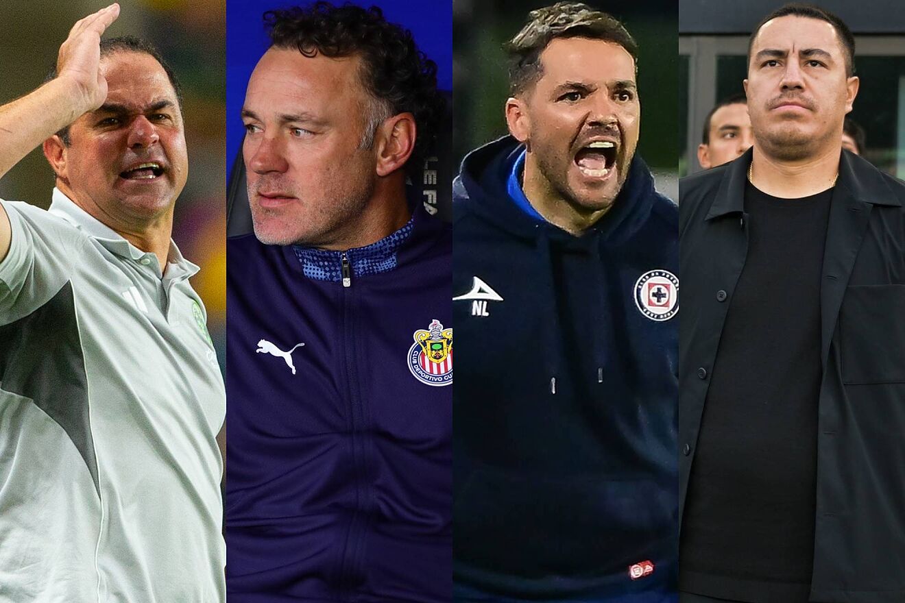 Andr� Jardine, Gabriel Milito, Nicol�s Larcam�n y Efra�n Ju�rez.