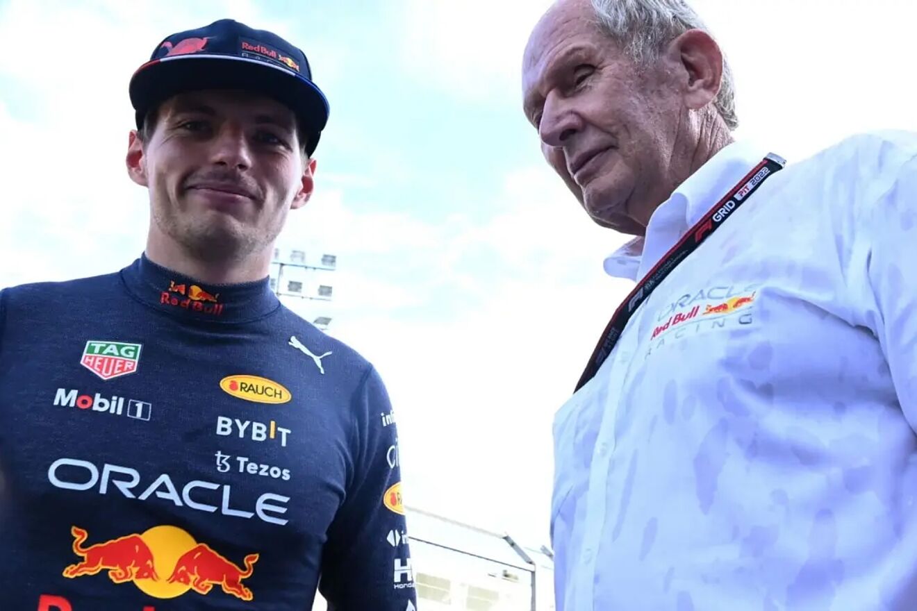 Max Verstappen y Helmut Marko