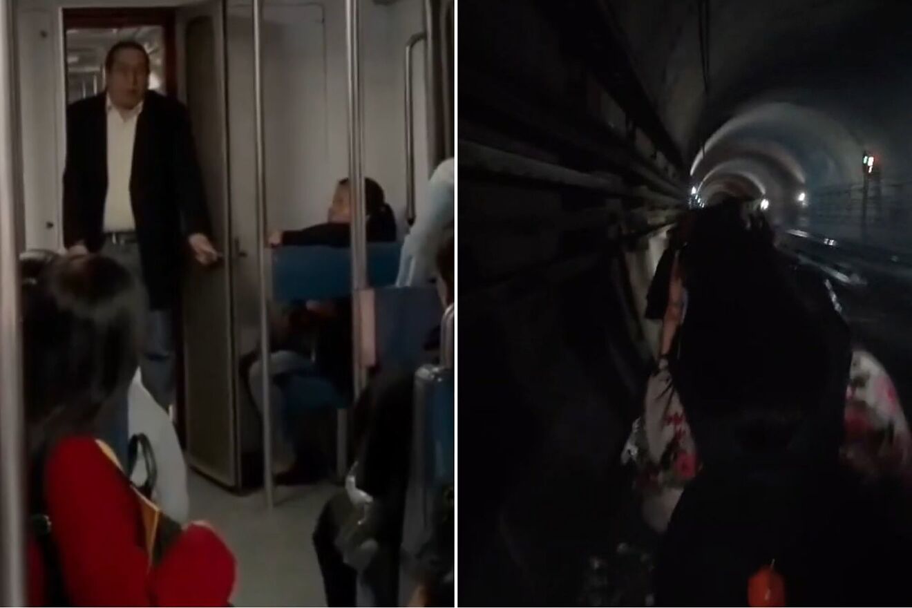Caos en la L�nea 3 del Metro CDMX: usuarios evacuados y servicio...