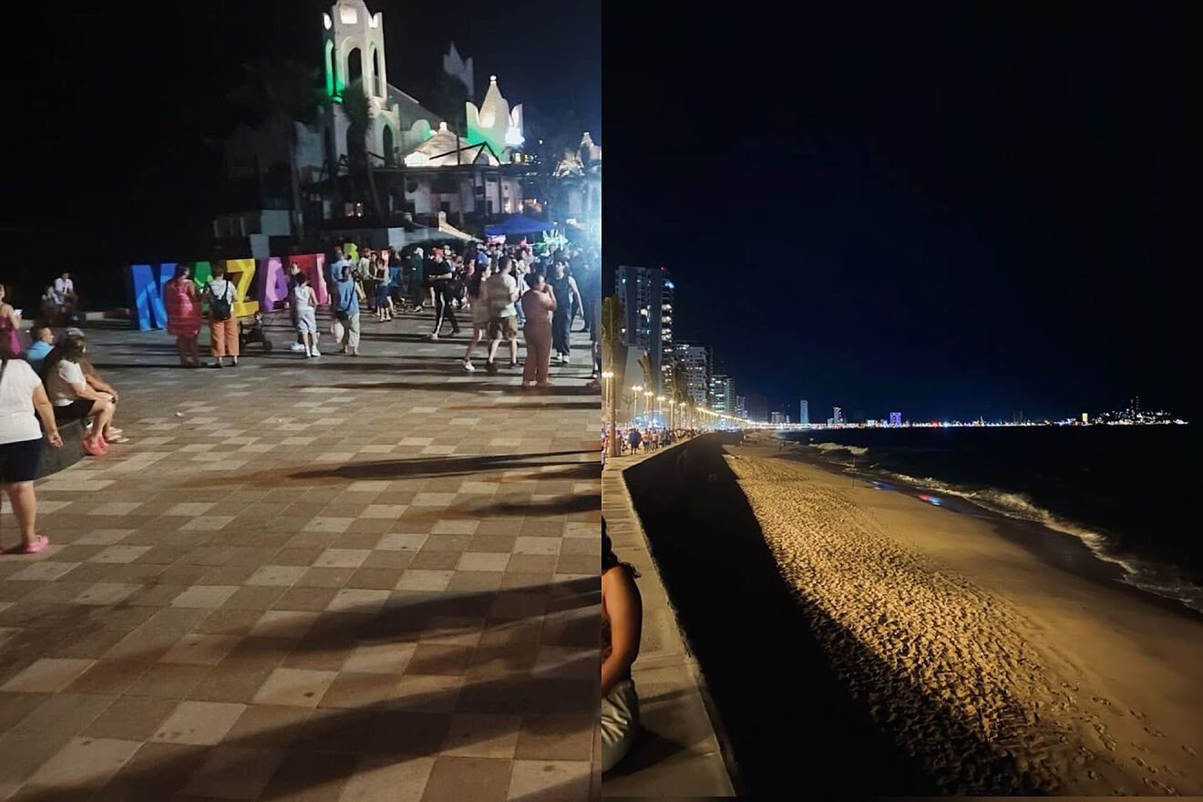 As� se vivi� en Mazatl�n la alerta de tsunami por terremoto