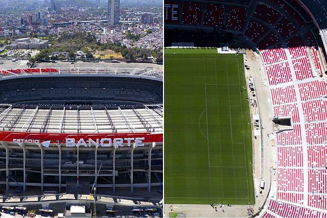 Retiran butacas nuevas del Estadio Azteca y sigue la remodelaci�n para el Mundial 2026