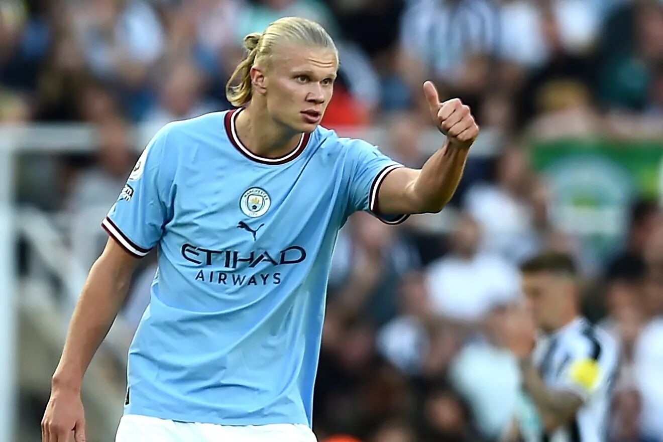 Haaland, con el Manchester City