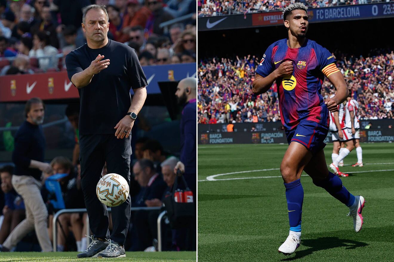 Ronald Araujo Hansi Flick FC Barcelona Rayo Vallecano LaLiga