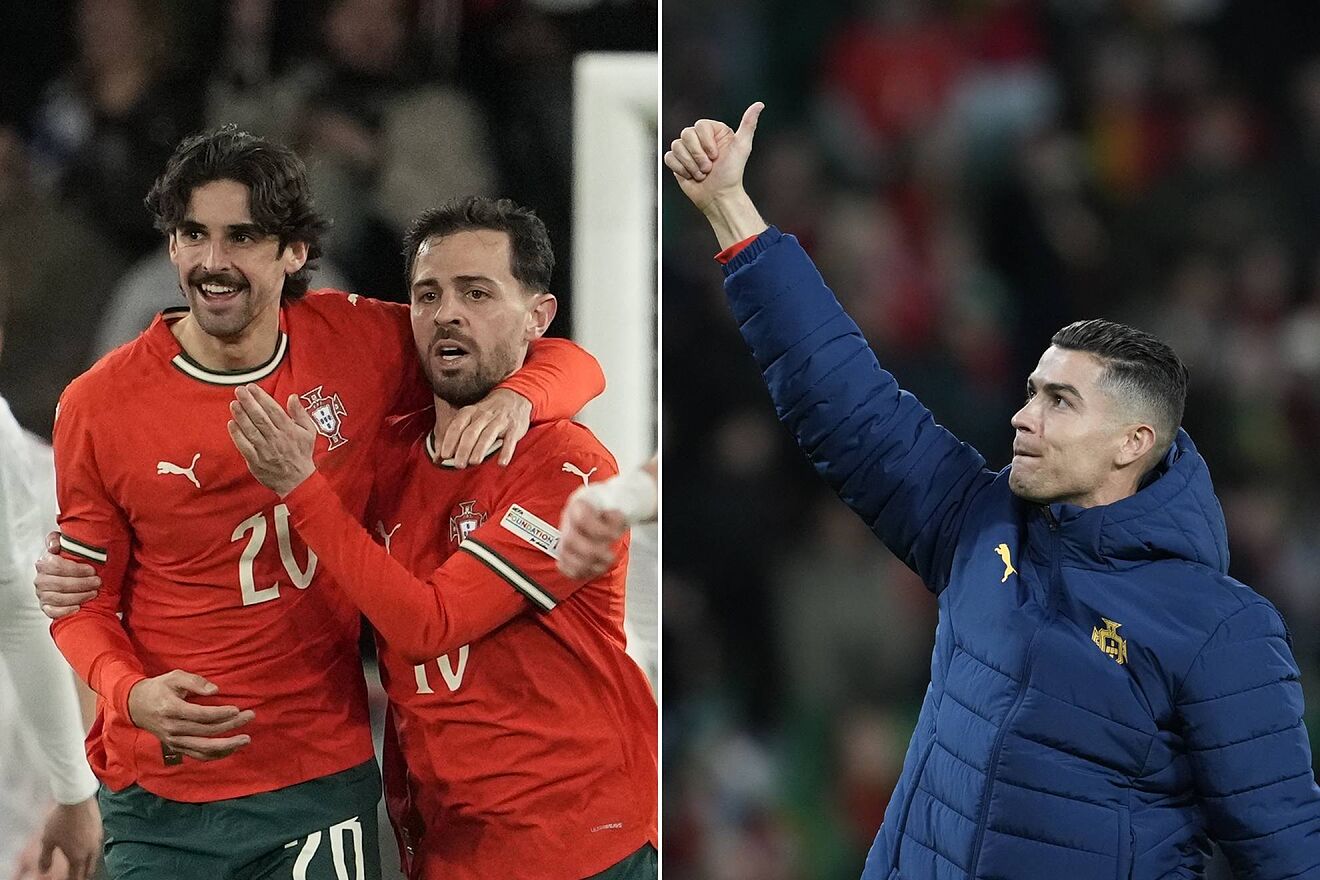 Trincao Bruno Fernandes Cristiano Ronaldo Portugal Dinamarca UEFA...