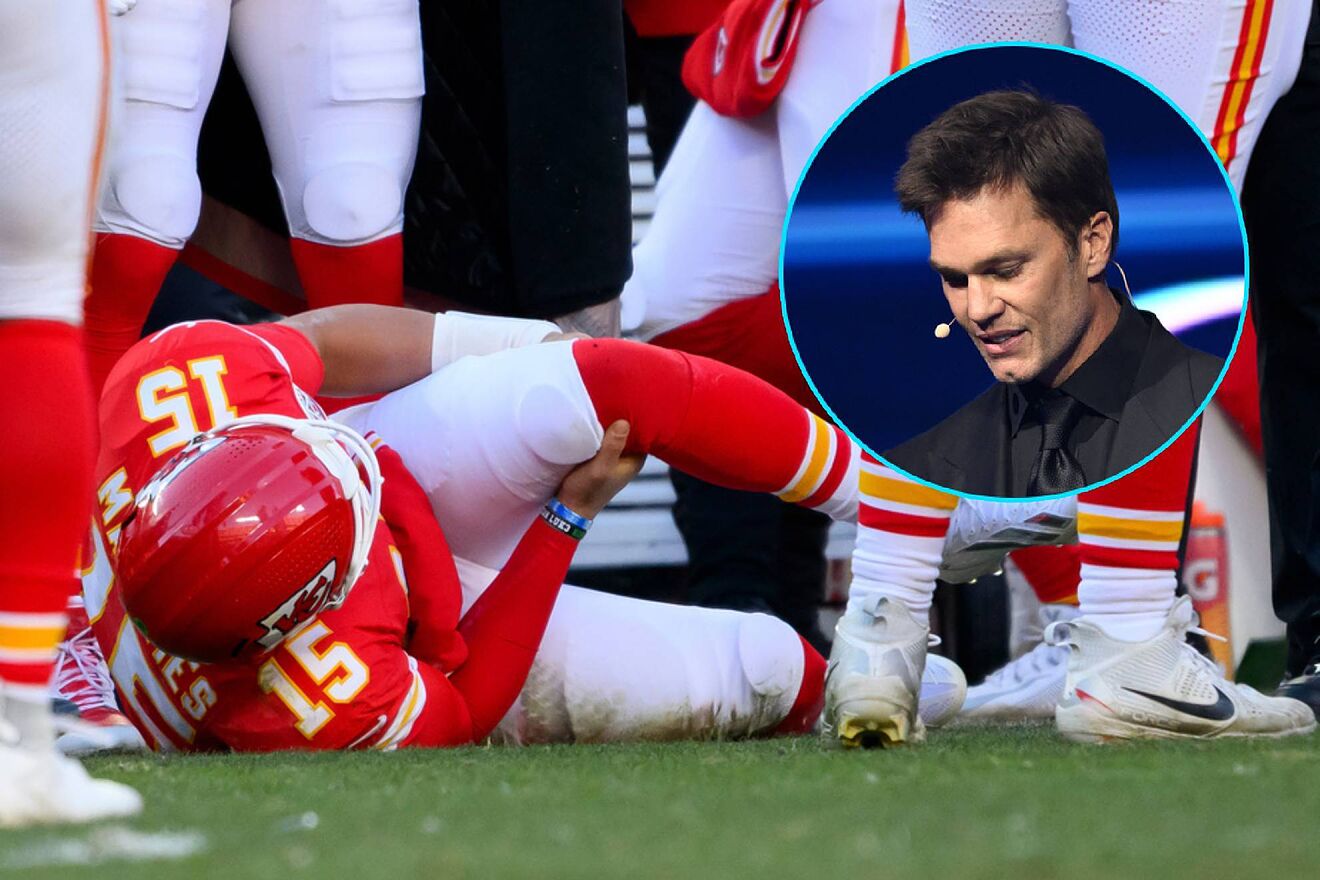 Patrick Mahomes, lesionado y con pron�sttico de Tom Brady