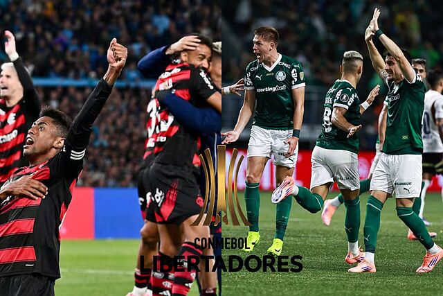 �Cu�ntas veces dos equipos brasile�os como Palmeiras y Flamengo han llegado juntos a la final de la Copa Libertadores?