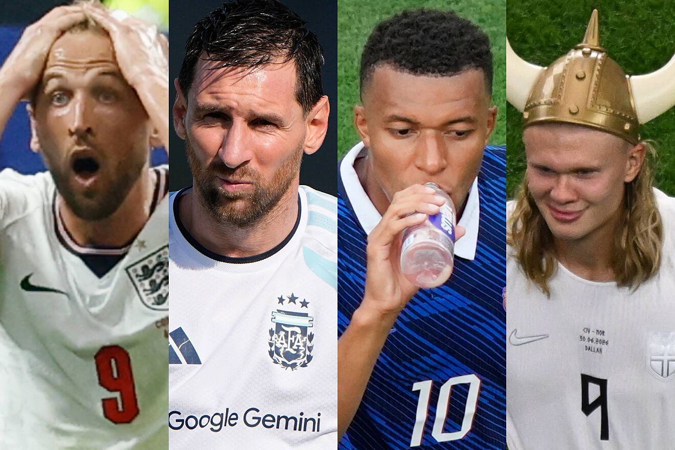 Kane, Messi, Mbappé y Haaland.