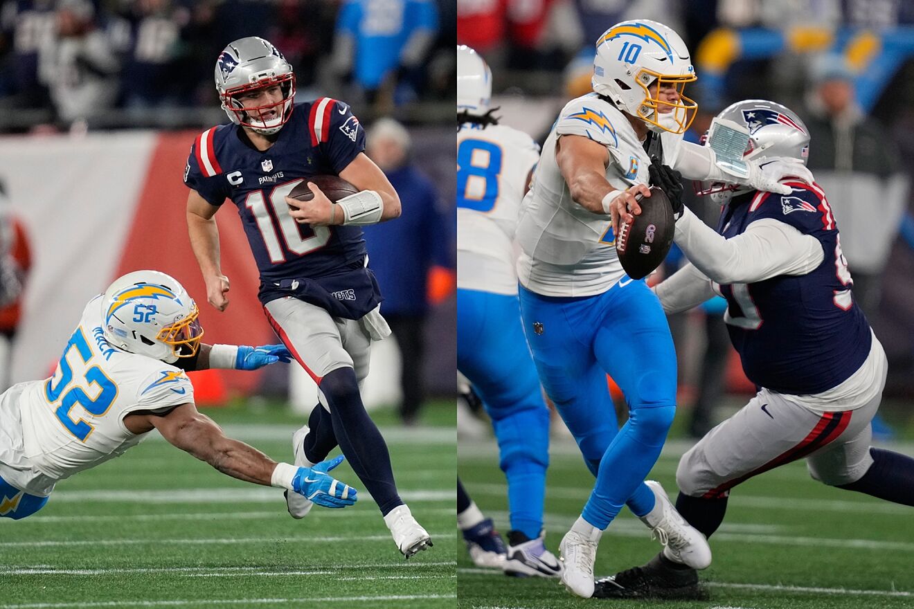 Resumen Patriots vs Chargers: Gran debut de Drake Maye en playoffs hace so�ar a fans de New England con el Super Bowl