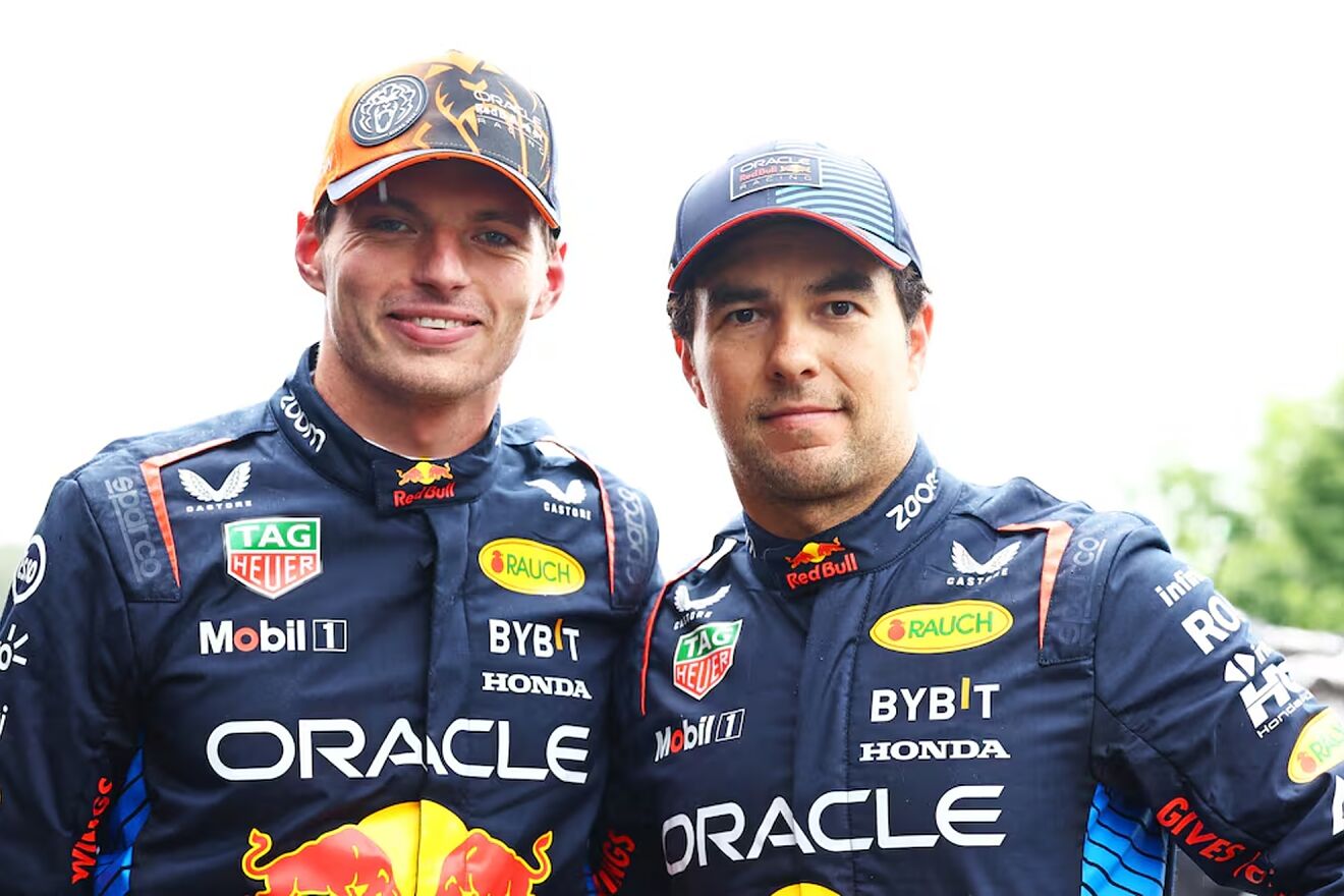 Verstappen y Checo, en una imagen de archivo