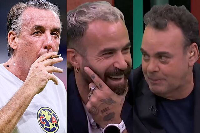 Emilio Azc�rraga Jean, Marc Crosas y David Faitelson.