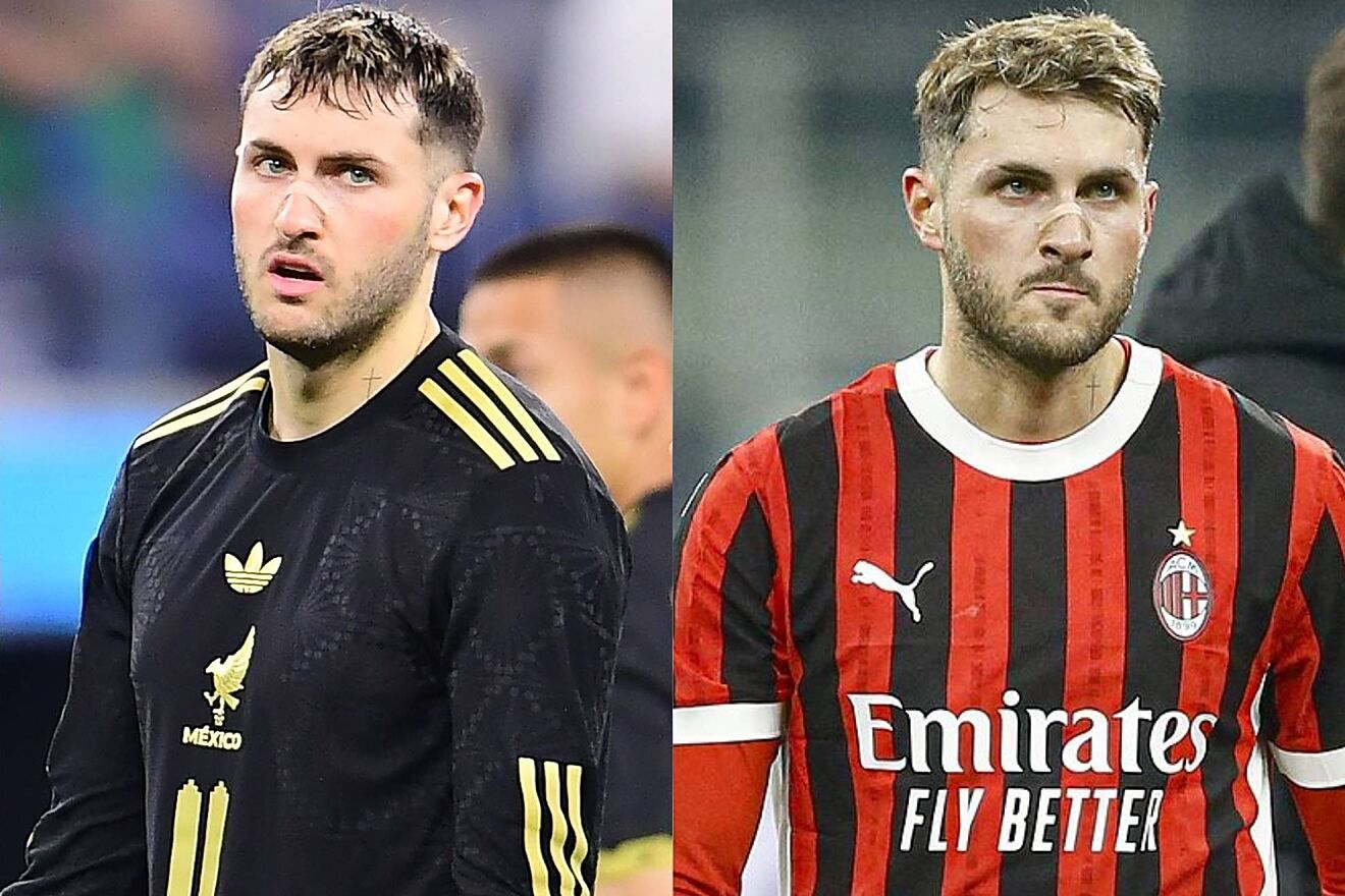 Santiago Gim�nez se lesiona en el partido Atalanta - Milan en la...