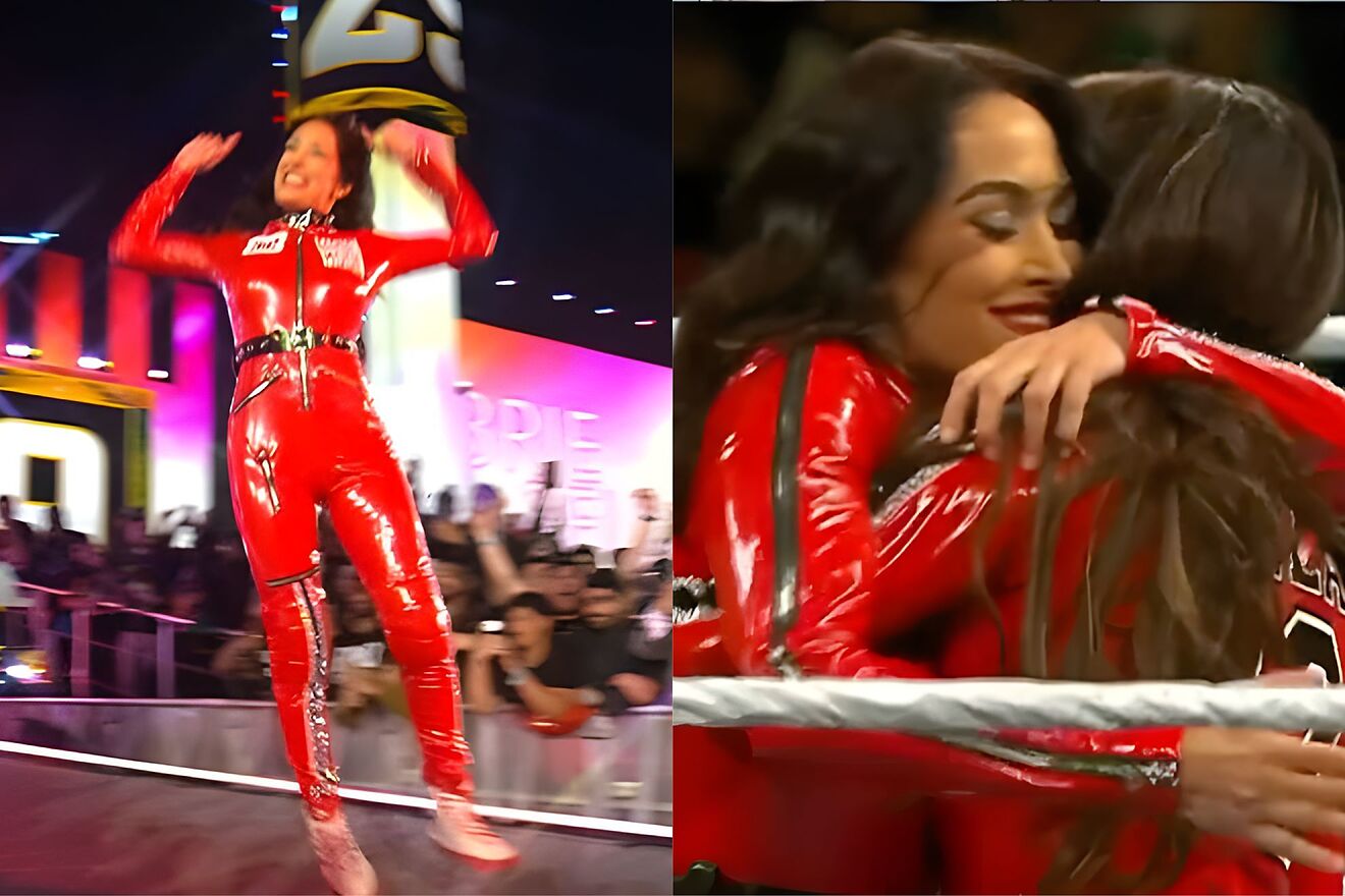 Nikki y Brie Bella se re�nen en Royal Rumble 2026 y causan el caos en...