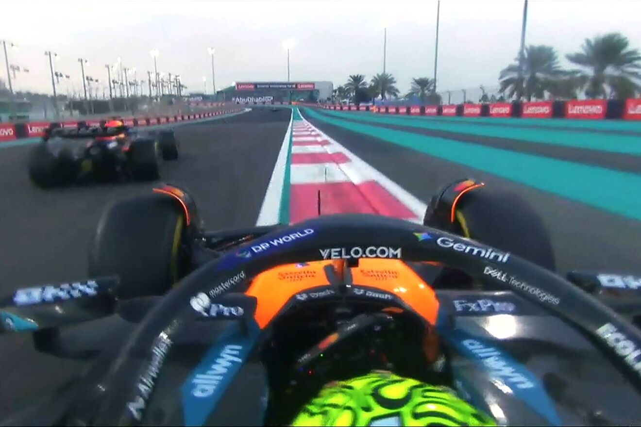 El brit�nico casi se estrella contra el Red Bull