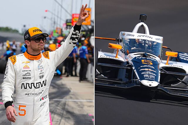 Patricio O'Ward en el �valo de Indy