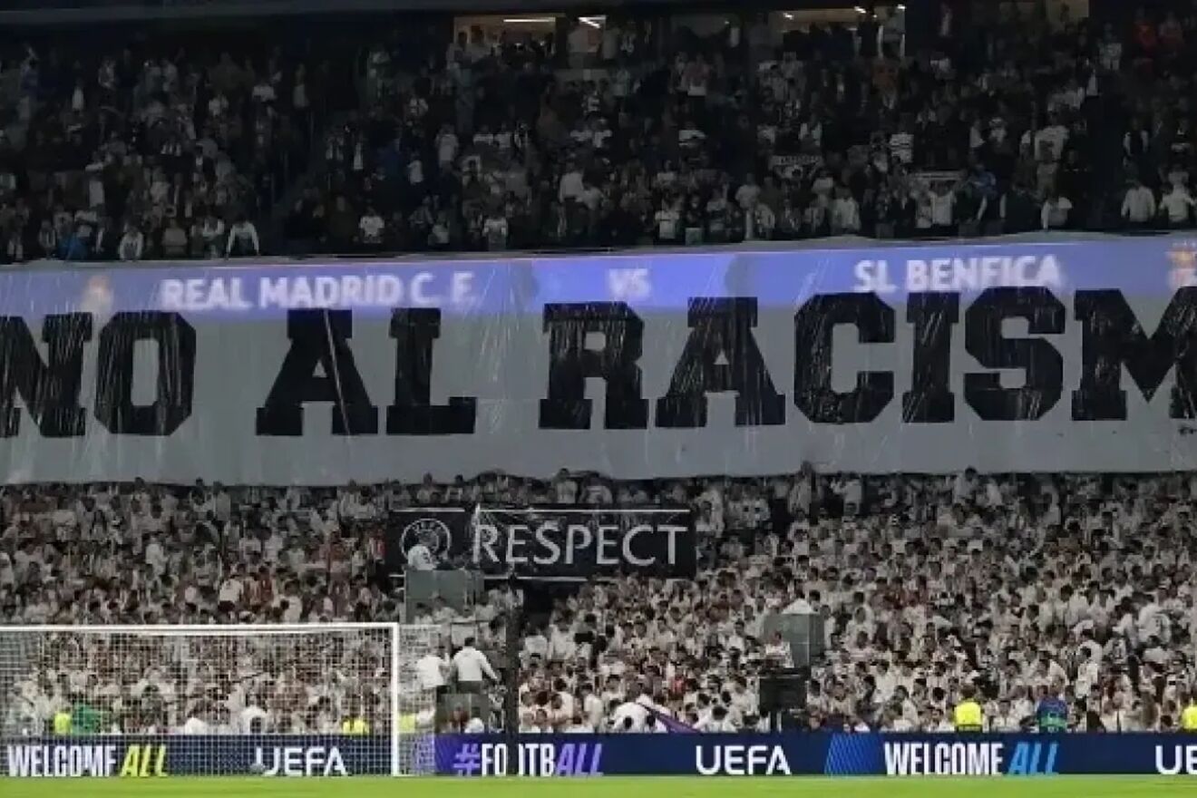 La UEFA amenaza al Real Madrid con un cierre parcial del Bernab�u por racismo