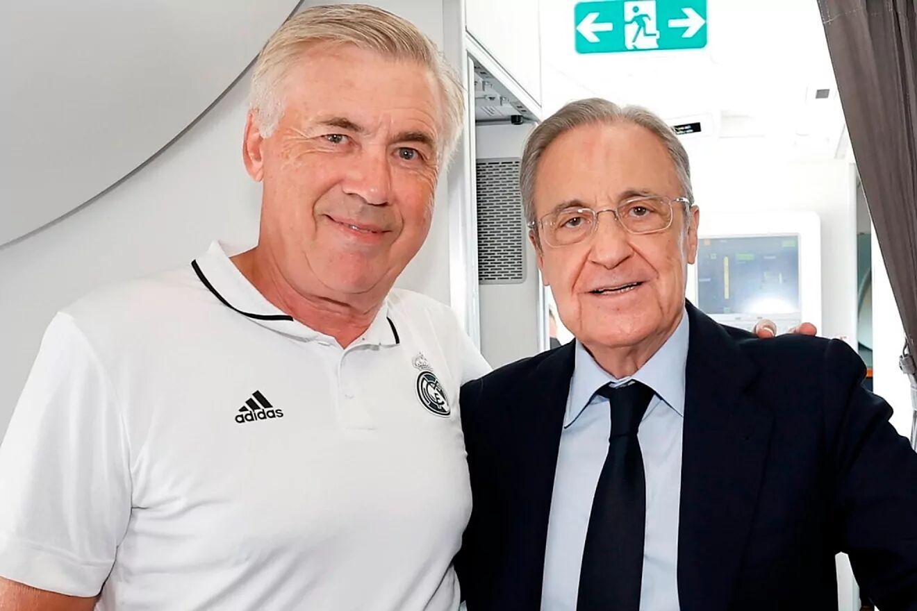 Florentino y Ancelotti