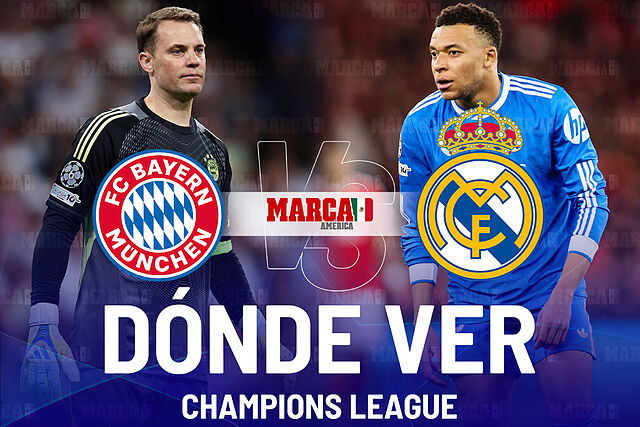 Bayern Munich vs Real Madrid: D�nde ver a Mbapp� hoy y a qu� hora es el partido de vuelta de la Champions