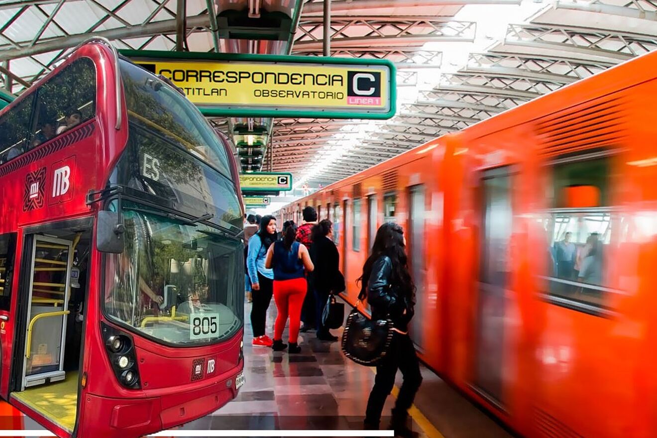 El Metro y Metrob�s es el principal sistema de transporte de la CDMX...
