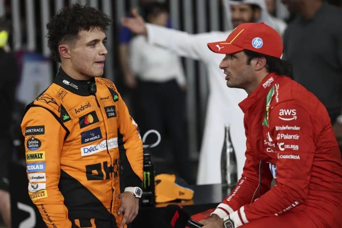 Norris y Carlos Sainz, en una imagen de archivo