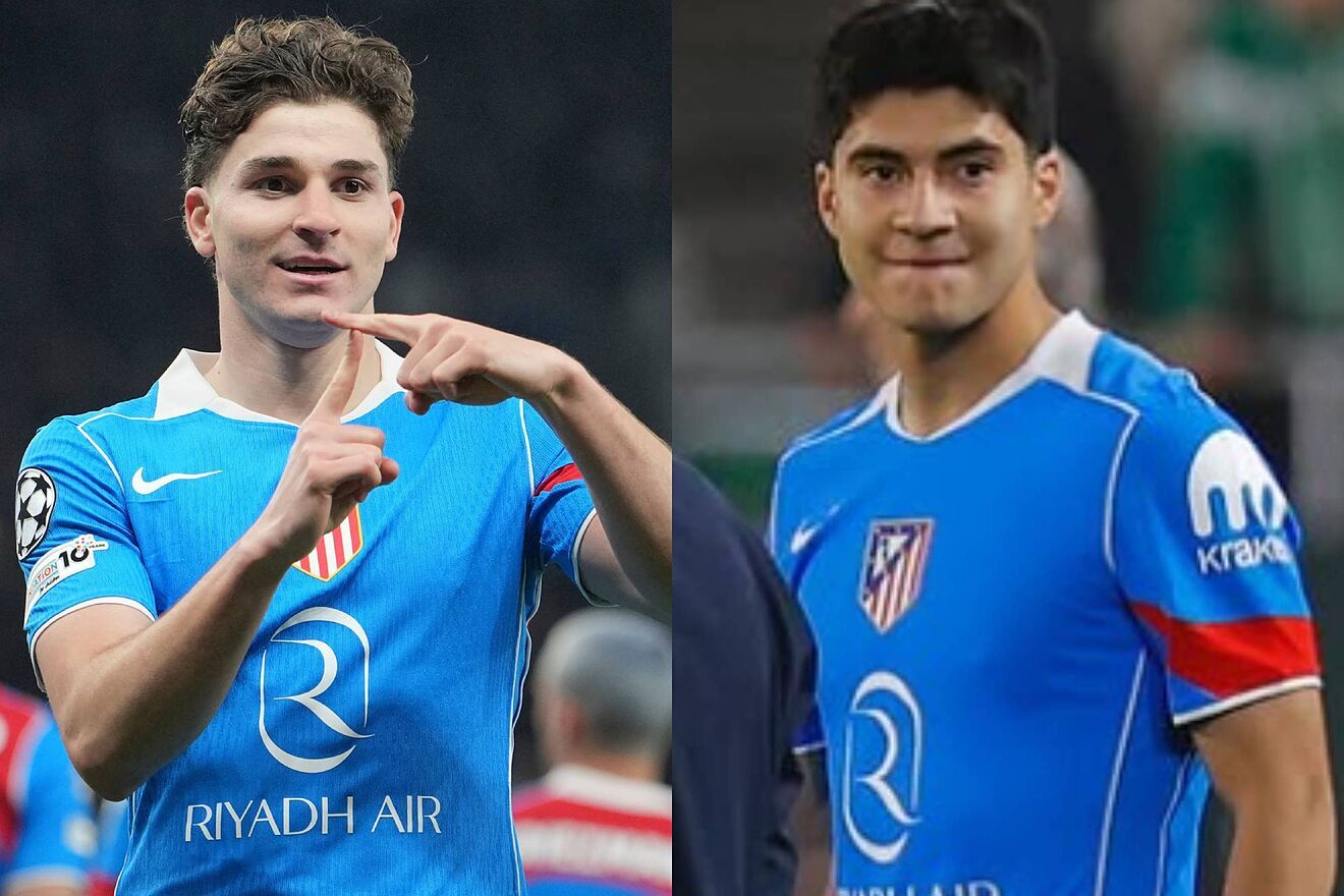 Julián Álvarez y Obed Vargas.