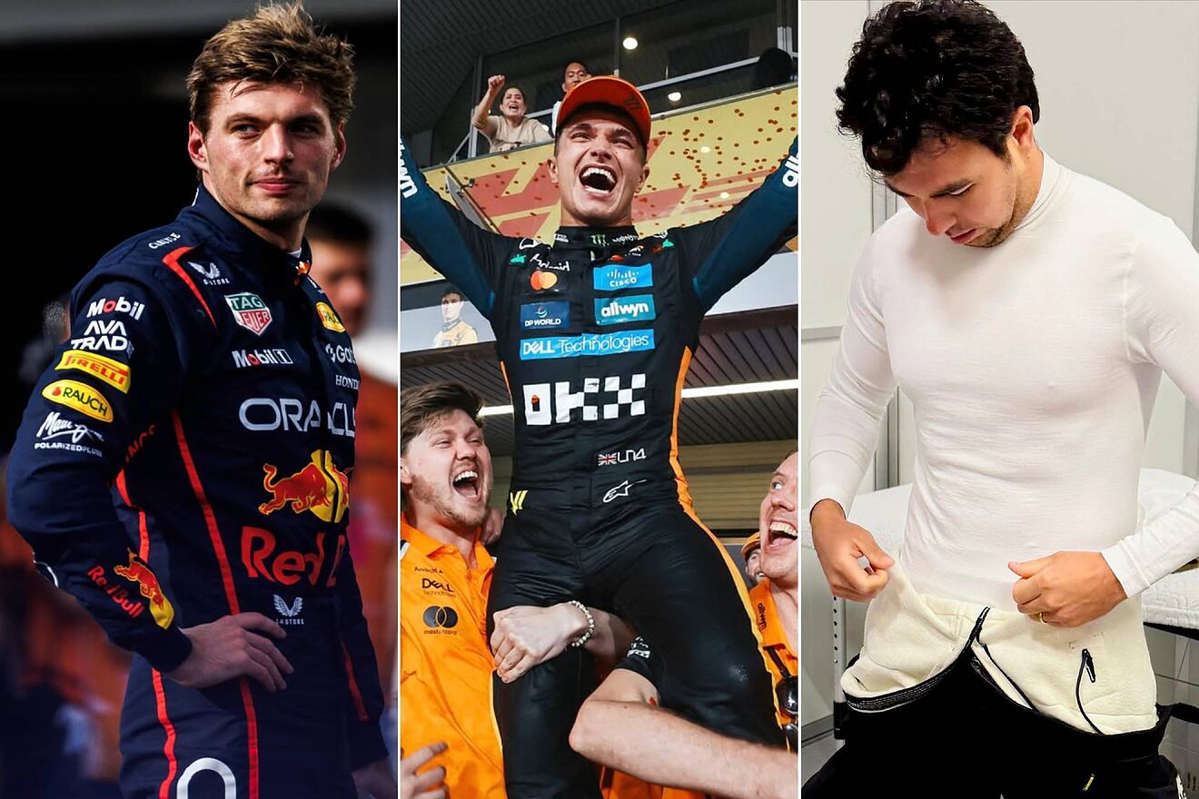 Sergio P�rez F1 Max Verstappen Lando Norris