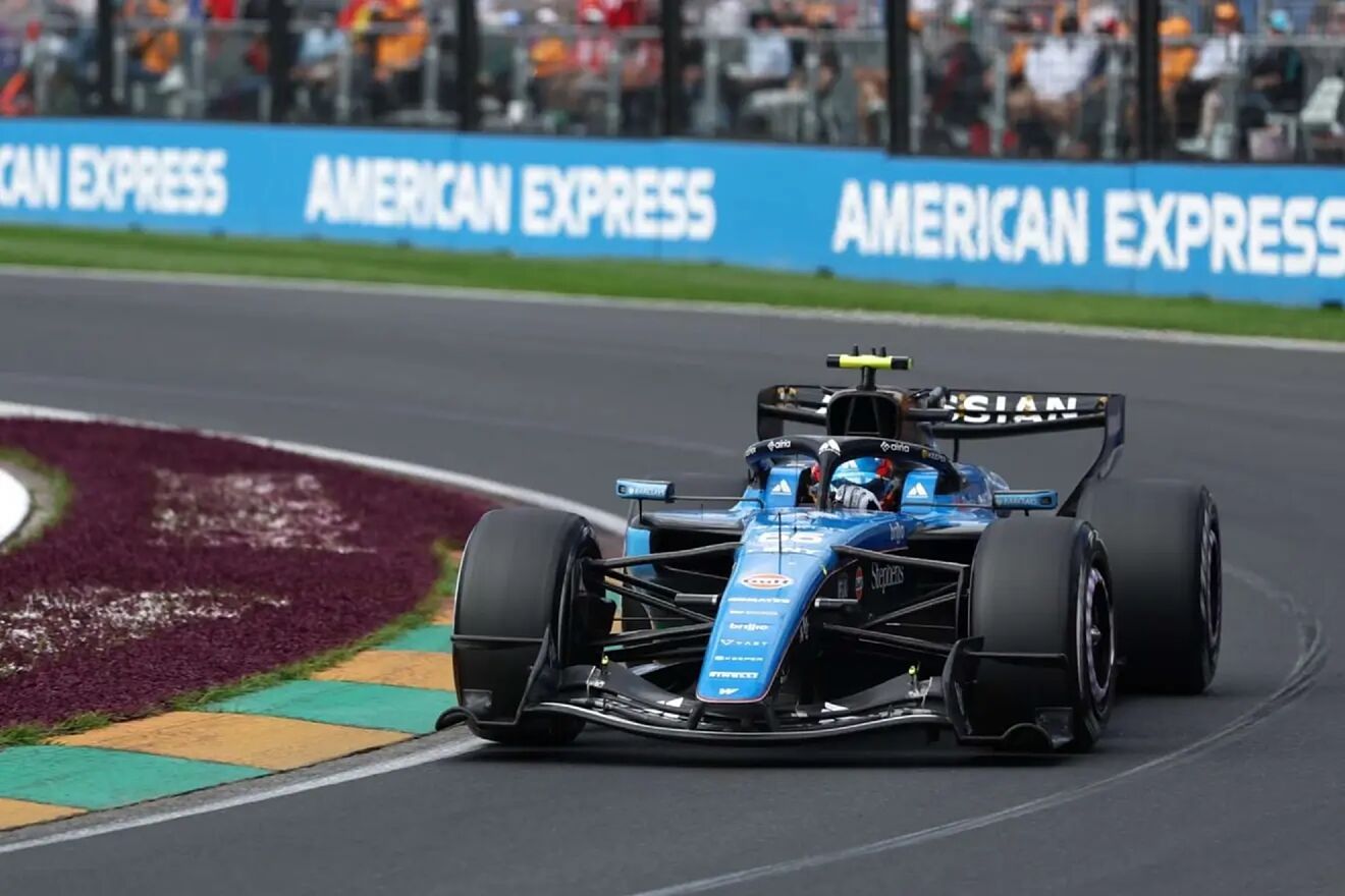 Carlos Sainz, con su Williams, en Australia
