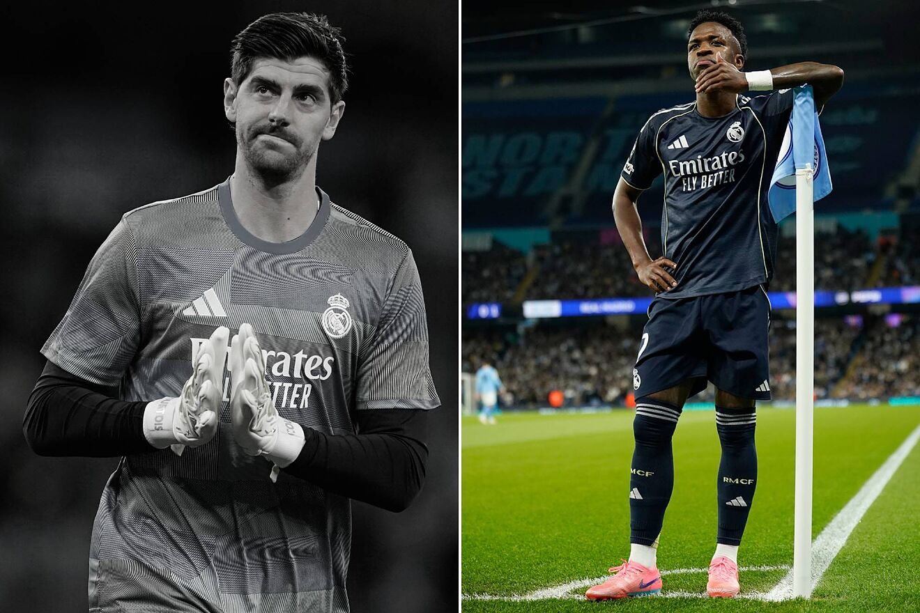Vinicius Jr. Real Madrid Thibaut Courtois Champions League