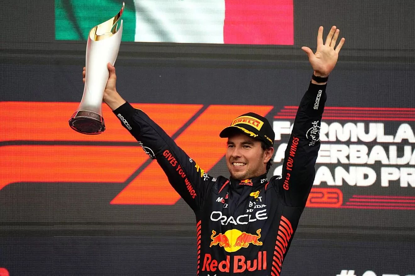 Checo, el día de su último triunfo en la Fórmula 1 con Red Bull en...