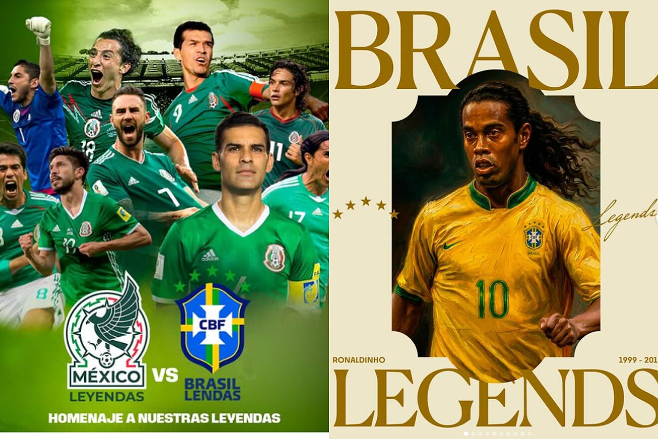 M�xico vs Brasil Leyendas Alineaciones: Ellos son los jugadores...