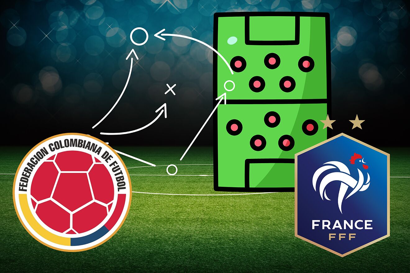 Colombia vs Francia: posible alineaci�n con Mbapp� y James...