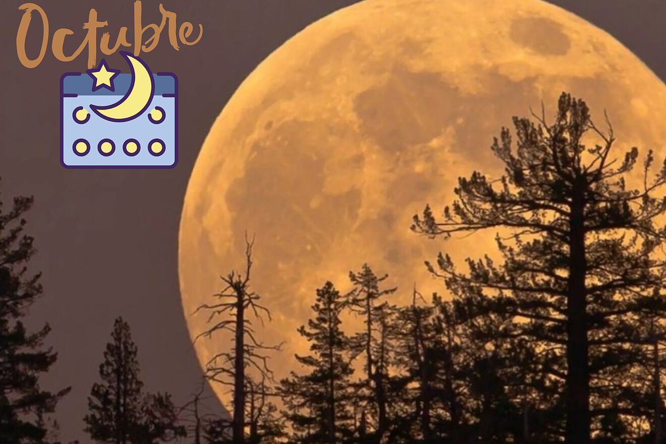 Calendario Lunar Octubre 2025: �Qu� d�a ser� cada fase lunar y...