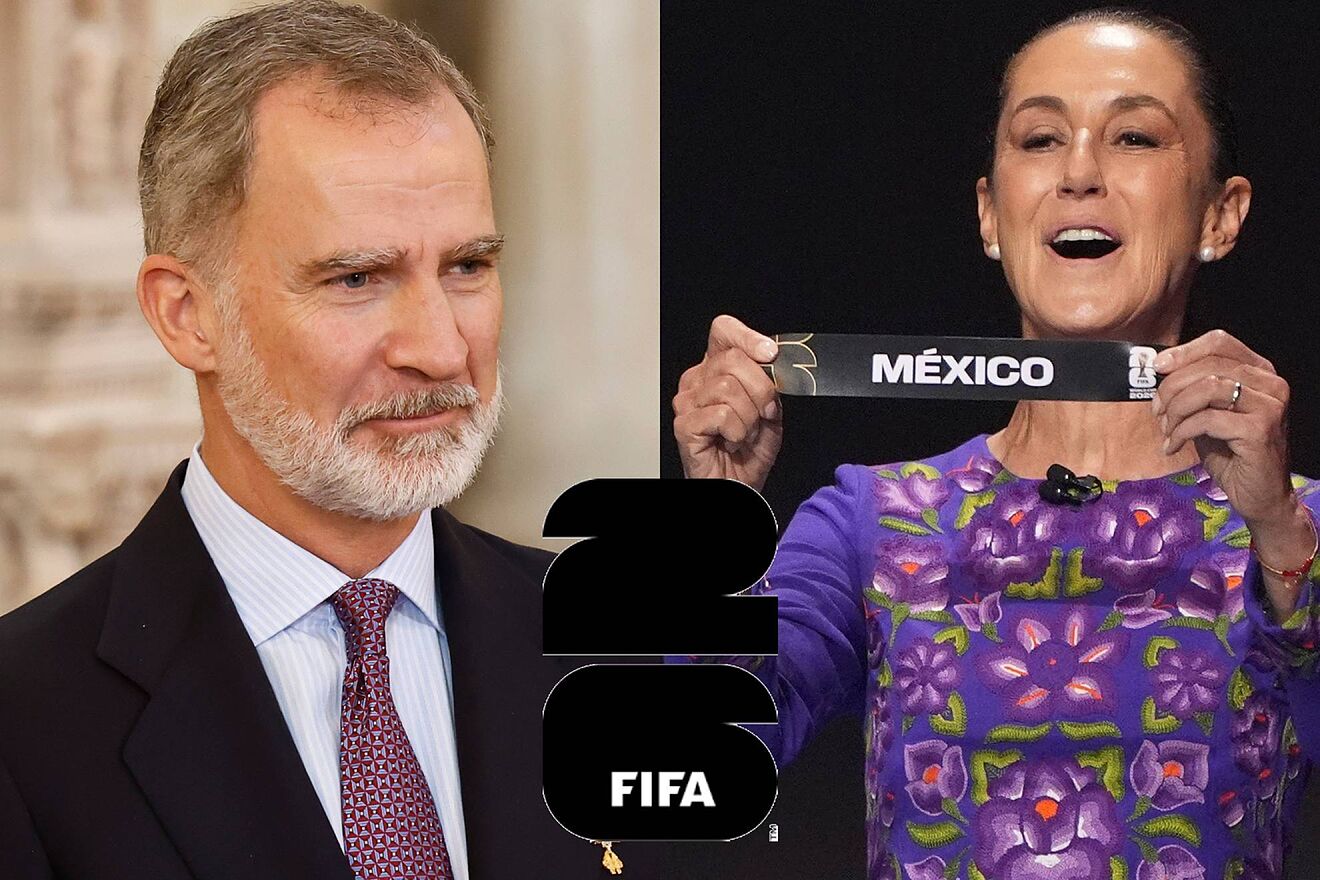 Rey Felipe VI y Claudia Sheinbaum Pardo.