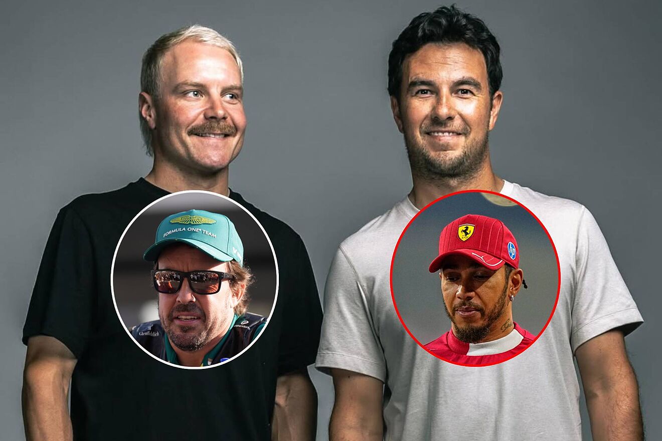 Sergio P�rez Valtteri Bottas Fernando Alonso Lewis Hamilton F1