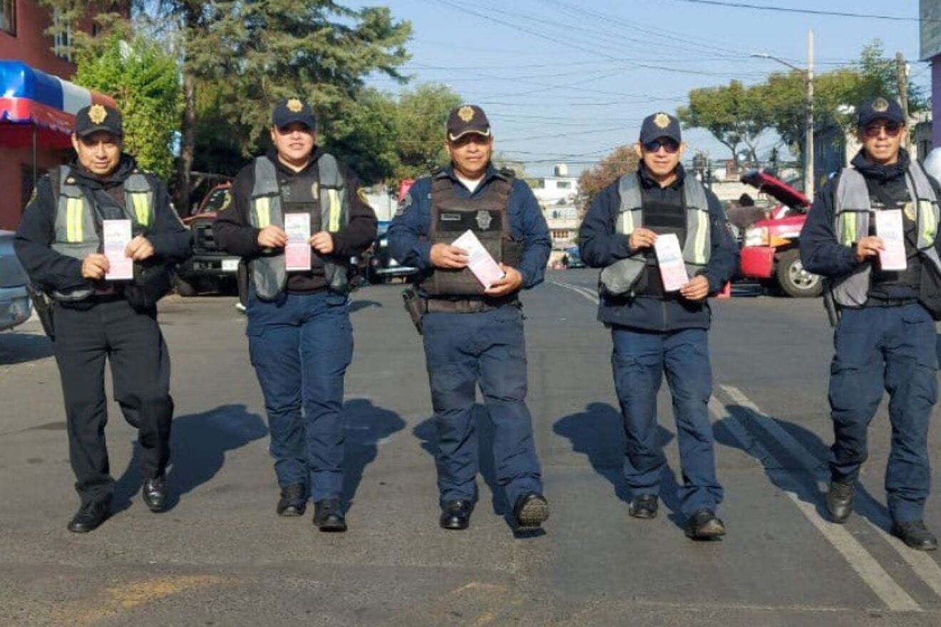 En el sector Xotepingo, polic�as de la SSC realizan recorridos...